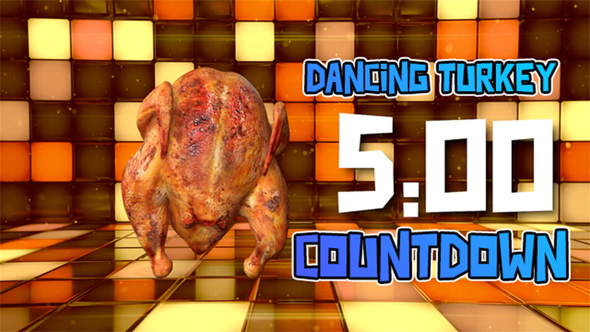 Dancing Thanksgiving Turkey Countdown image number null